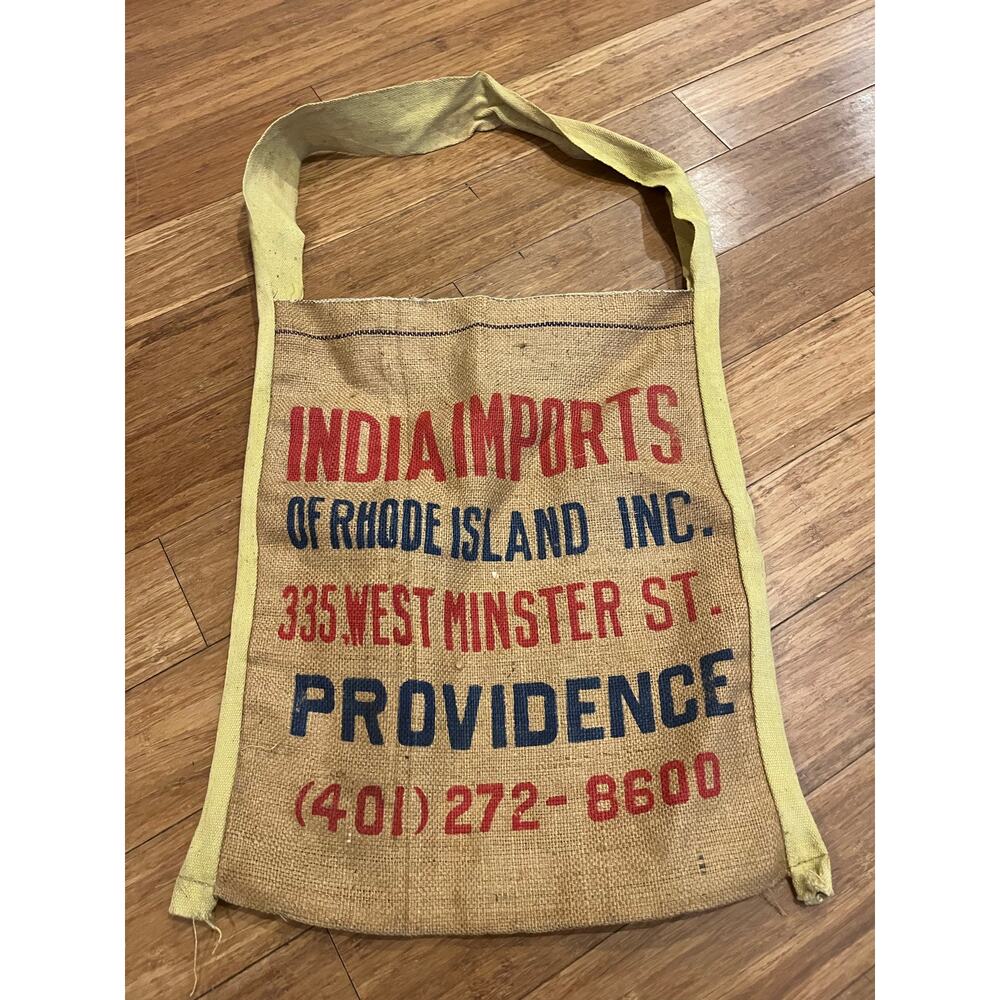 Jute handmade burlap bag handbag with strap
